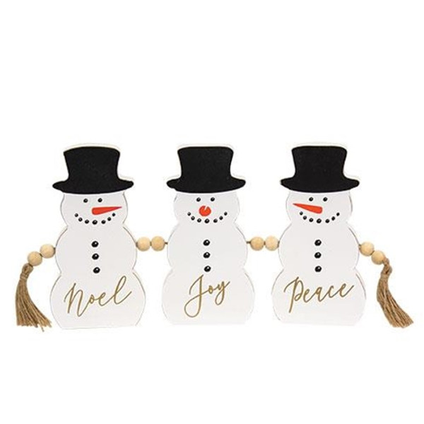 Cwi Gifts Gsun4130 Snowman Noel Joy Peace Sitter