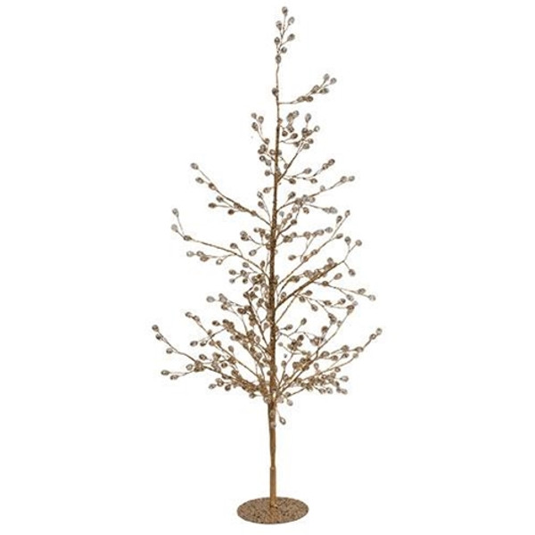 Cwi Gifts F18287 Gold Crystal Tree 24