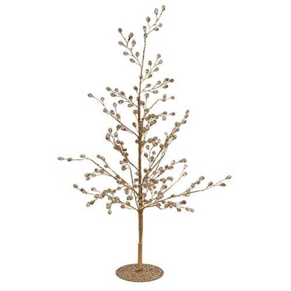 Cwi Gifts F18288 Gold Crystal Tree 18