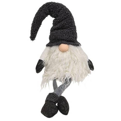 Cwi Gifts Gadc2035 Dangle Leg Plush Santa Gnome With Gray Hat