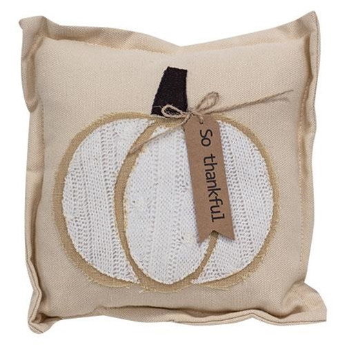 Cwi Gifts Gdfq25175 So Thankful Cream Pumpkin Pillow