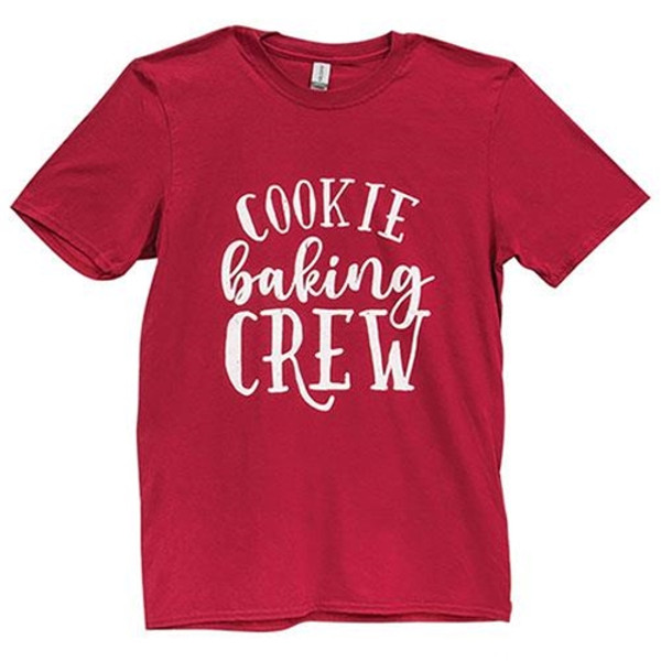 Cwi Gifts Gl129S Cookie Baking Crew T Shirt Cardinal Red Small