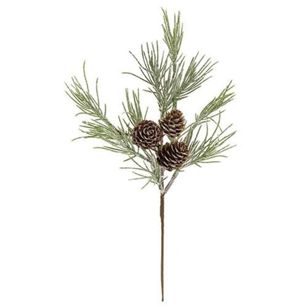 Cwi Gifts Grja4242 Small Glittered Woodland Pine Pick 12
