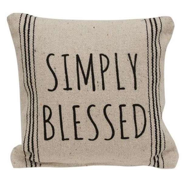 Cwi Gifts G15557 Simply Blessed Striped Natural Pillow