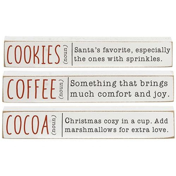 Cwi Gifts G36156 Cocoa Cookies Coffee Mini Stick 3 Assorted Pack Of 3