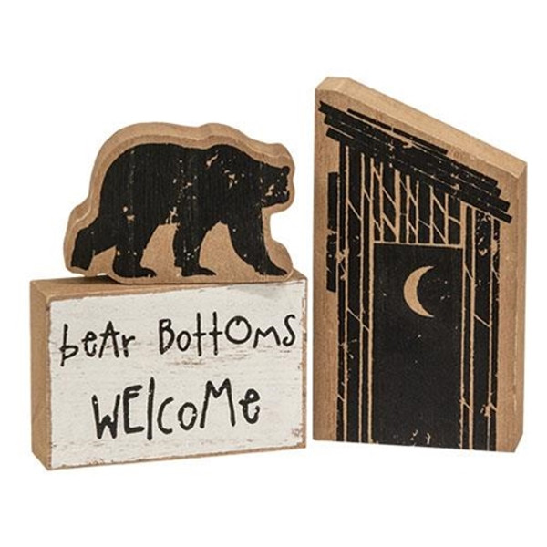 Cwi Gifts G36385 Set Of 3 Bear Bottoms Blocks