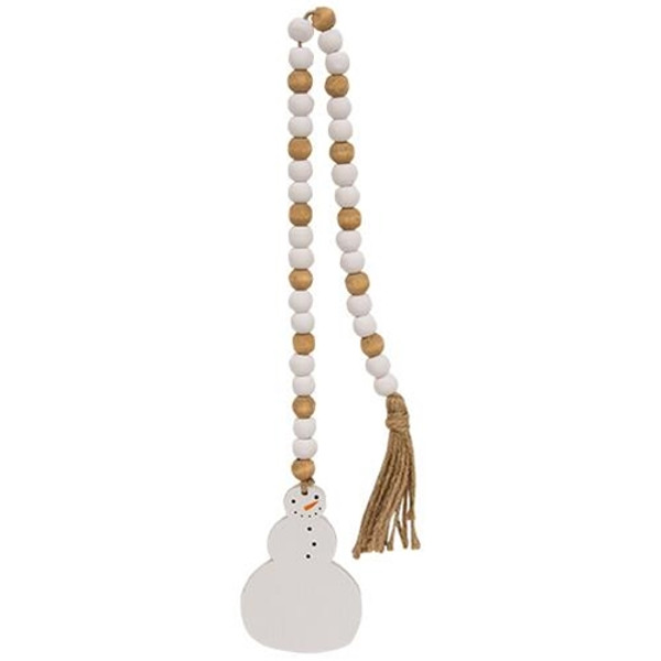 Cwi Gifts G36392 Smiling Snowman Beaded Garland