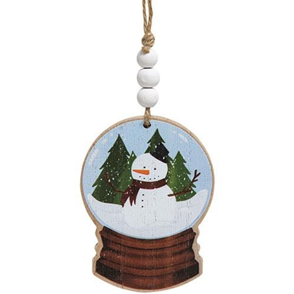 Cwi Gifts G36404 Snowman Forest Snowglobe Ornament