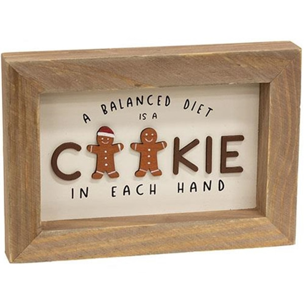 Cwi Gifts G36429 A Balanced Diet Framed Sign