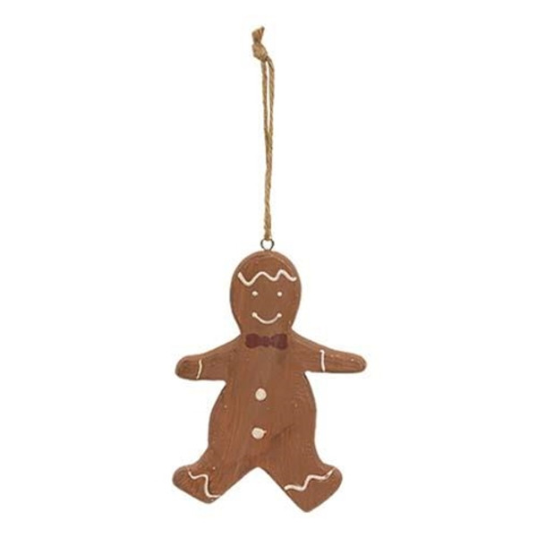 Cwi Gifts G36663 Wooden Gingerbread Man Cookie Ornament