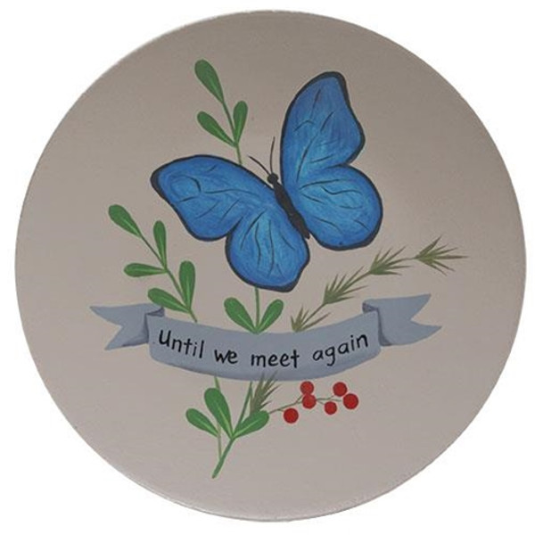 Cwi Gifts G36725 Until We Meet Again Butterfly Plate
