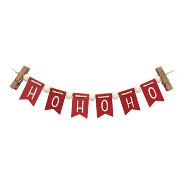 Cwi Gifts G36738 Ho Ho Ho Mini Clip Banner