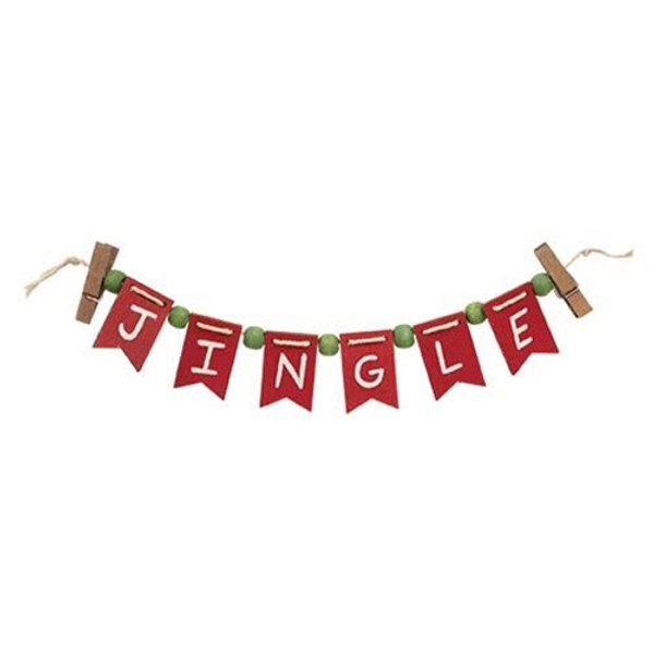 Cwi Gifts G36739 Jingle Mini Clip Banner