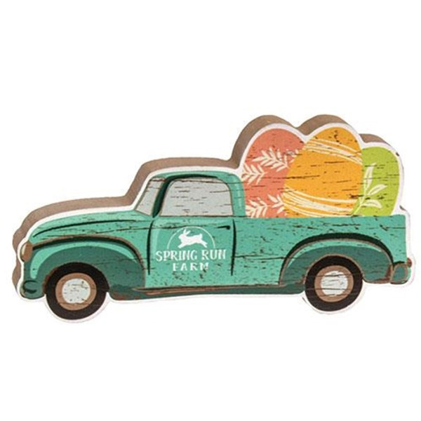 Cwi Gifts G36828 Spring Run Farm Easter Egg Truck Block