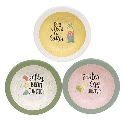 Cwi Gifts G36953 Easter Egg Hunter Bowl 3 Assorted Pack Of 3