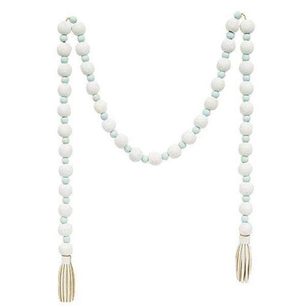 Cwi Gifts G36975 Light Blue White Bead Garland