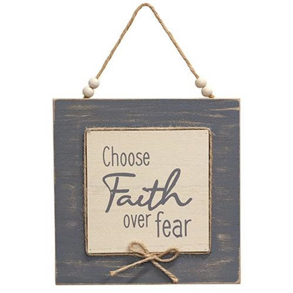 Cwi Gifts G37027 Choose Faith Over Fear Layered Sign