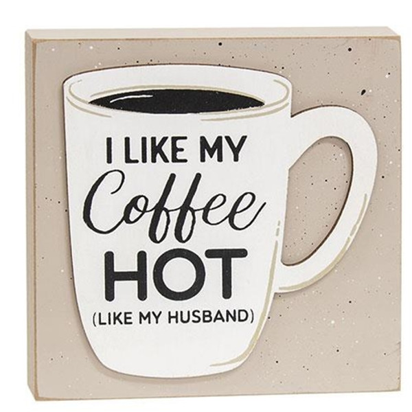 Cwi Gifts G37097 I Like My Coffee Hot Layered Block