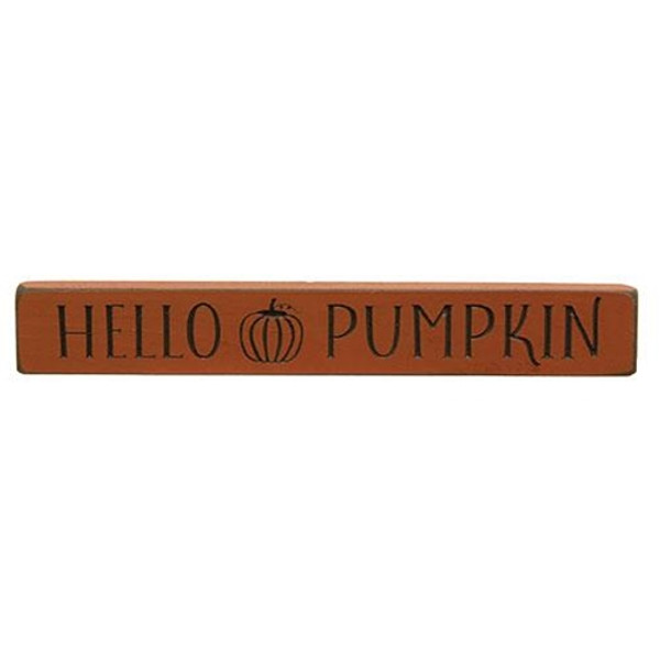 Cwi Gifts G8406 Hello Pumpkin Engraved Block 12