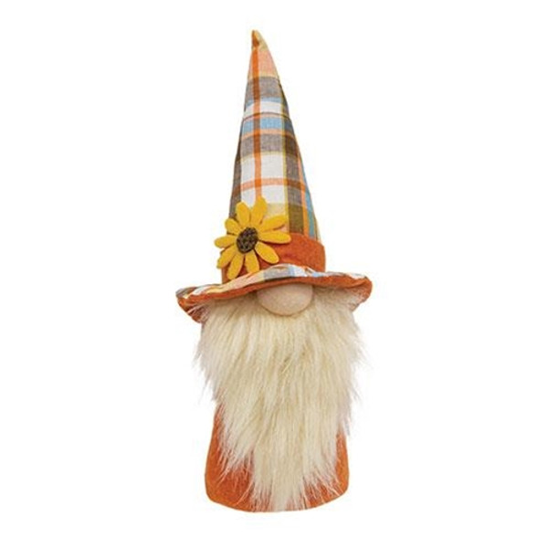 Cwi Gifts Gadc5076 Harvest Plaid Sunflower Gnome Sitter