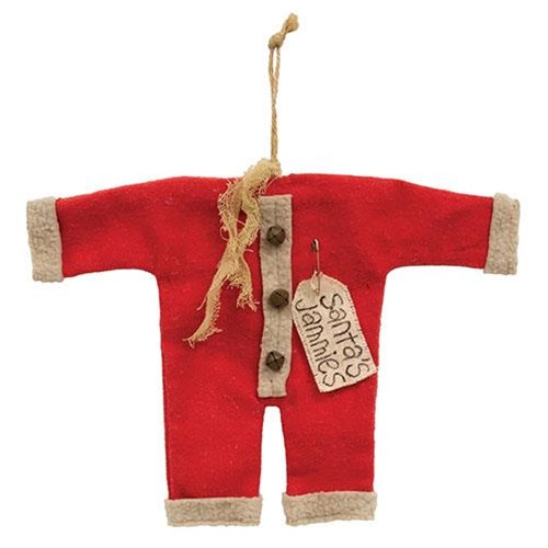 Cwi Gifts Gcs38479 Santas Jammies Red Small Hanger Ornament