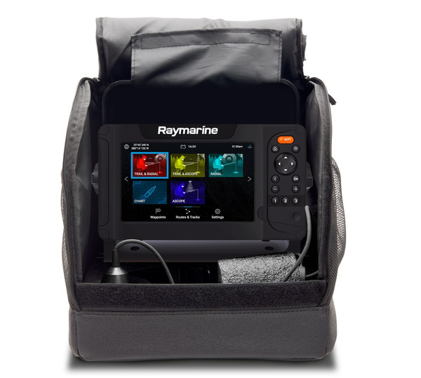 Raymarine Element Ice Fishing Bag Battery Charger Mount Transducer And Float Raya80581