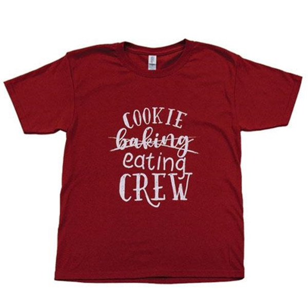Cwi Gifts Gl129Yxl Cookie Baking Eating Crew Youth T Shirt Cardinal Youth Xl