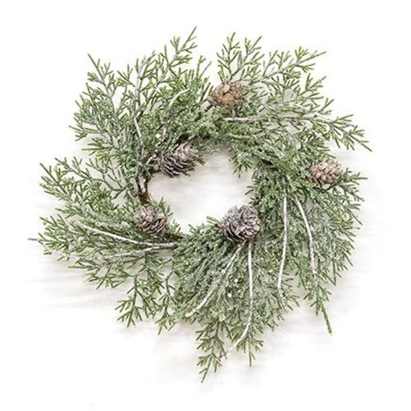 Cwi Gifts Durham Cedar Birch Pinecone Candle Ring 6.5 Fsr50275