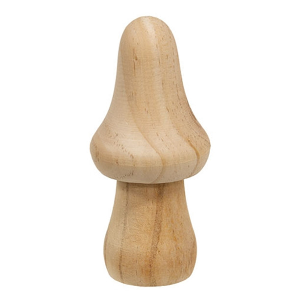 Cwi Gifts Unfinished Wood Chunky Mushroom 5 G33133