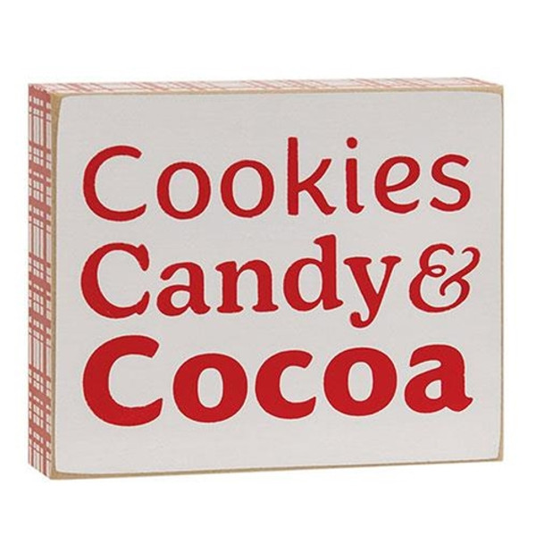 Cwi Gifts Cookies Candy Cocoa Box Sign G37234