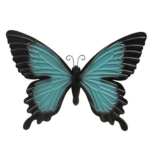 Cwi Gifts Blue Butterfly Metal Wall Decor G70147