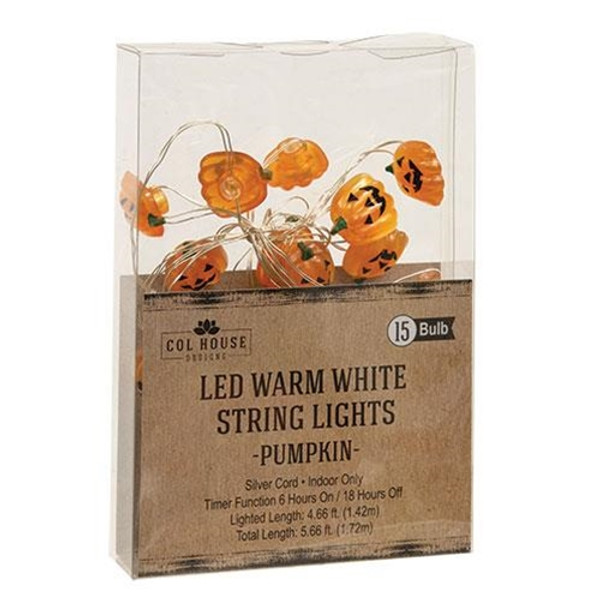 Cwi Gifts Led Timer Jack O Lantern Lights 15 Count G97419