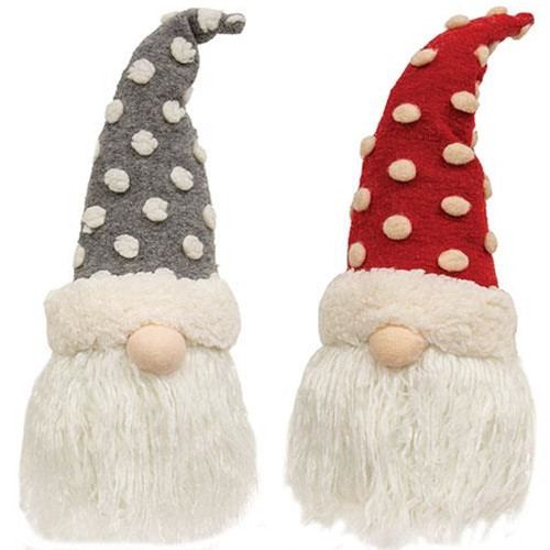 Cwi Gifts Polka Dot Gnome 2 Assorted Pack Of 2 Gadc4371