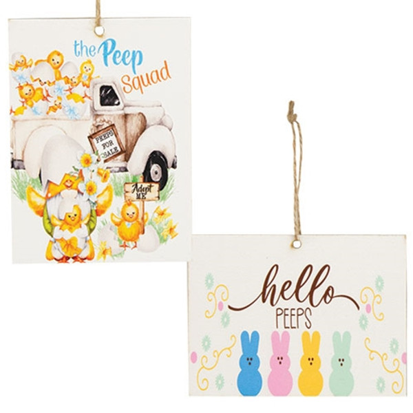 Cwi Gifts Peep Squad Ornament 2 Assorted Pack Of 2 Gfp022