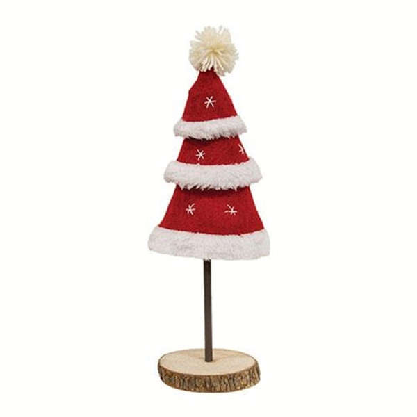 Cwi Gifts Santa Tiered Felted Tree Large Ghby5128
