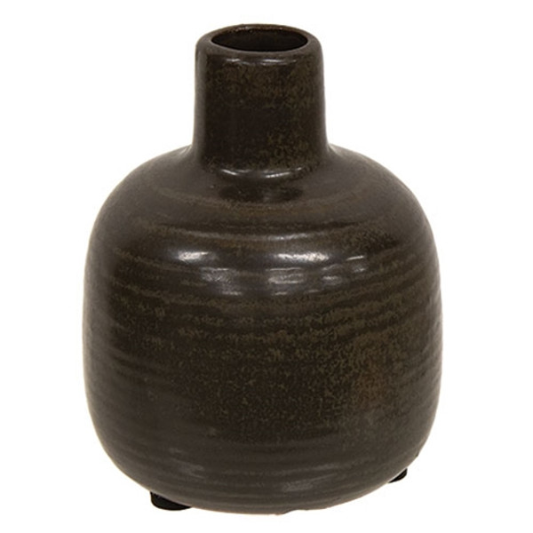 Cwi Gifts Small Brown Narrow Neck Porcelain Jar Gpaf41216
