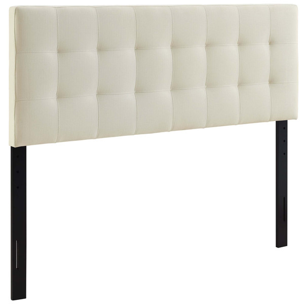 Lily King Fabric Headboard Ivory Mod 5144 Ivo By Modway