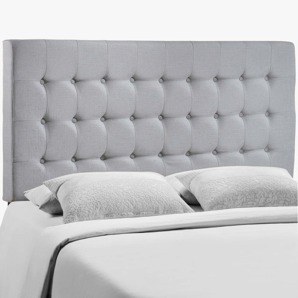 Tinble Queen Headboard Sky Gray Mod 5210 Gry By Modway