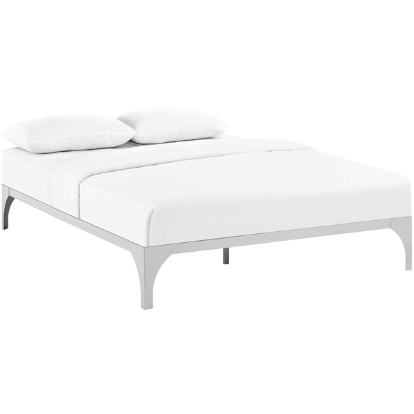 Ollie Full Bed Frame Silver Mod 5431 Slv By Modway Furniture