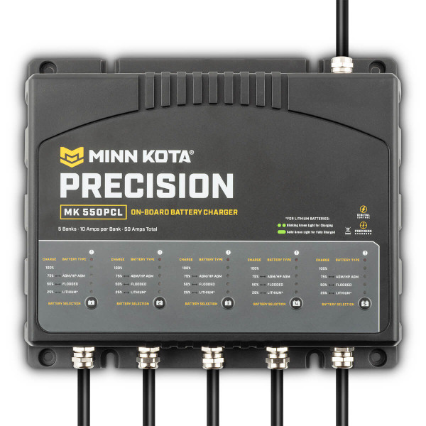 Minn Kota Mk550Pcl Precision Charger 5 Bank 10 Amps Min1835500