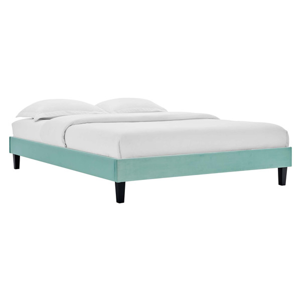 Modway Reign Full Performance Velvet Platform Bed Frame Mod 6265 Min
