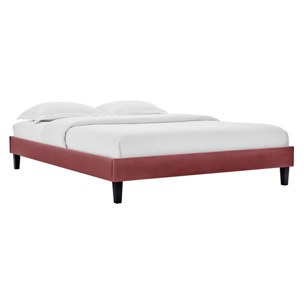 Modway Reign Queen Performance Velvet Platform Bed Frame Mod 6266 Dus