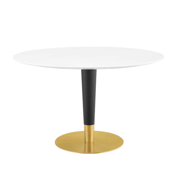 Modway Zinque 47 Dining Table Eei 5136 Gld Whi
