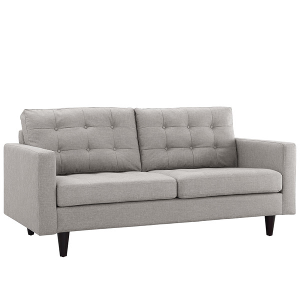 Modway Empress Upholstered Loveseat Light Gray Eei 1547 Lgr