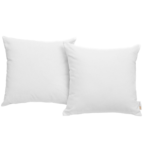 Modway Convene 2 Piece Outdoor Patio Pillow Set White Eei 2001 Whi