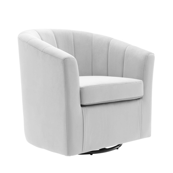Modway Prospect Performance Velvet Swivel Armchair Eei 4139 Lgr