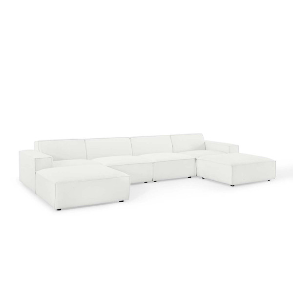Modway Restore 6 Piece Sectional Sofa Eei 4116 Whi