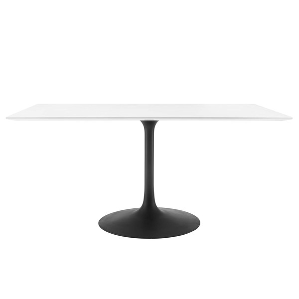Modway Lippa 60 Rectangle Wood Dining Table Eei 3541 Blk Whi