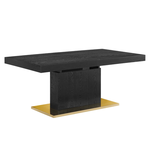 Modway Vector Expandable Dining Table Eei 4660 Blk Gld