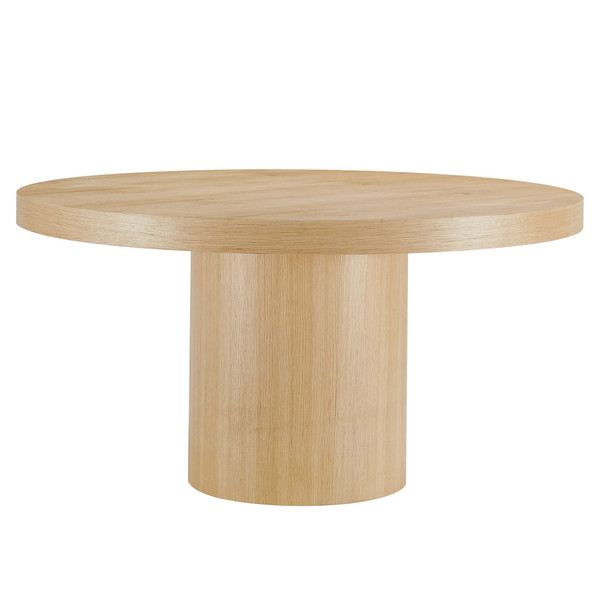 Modway Gratify 60 Round Dining Table Oak Eei 4911 Oak